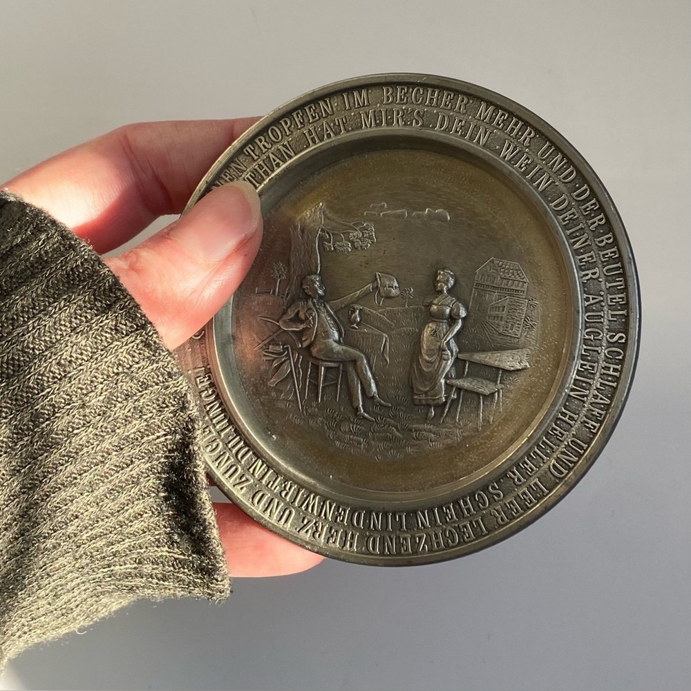 Vintage German 95% Pewter plate Frieling-Zinn - Picture 5 of 7